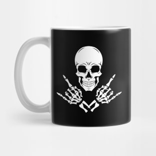 Creepy Halloween Rocking Skeleton Rock And Roll Mug